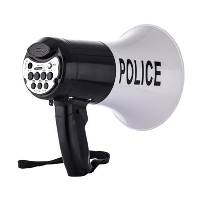 25W 칩 메가폰 USB 배터리와 LED 라이트 지원 형식 WMA 개인 폼 예