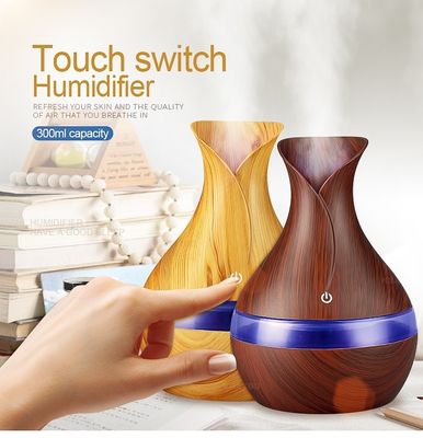 전력 W 3 300ml 5V USB 가동 초음파 나무 곡물 습기