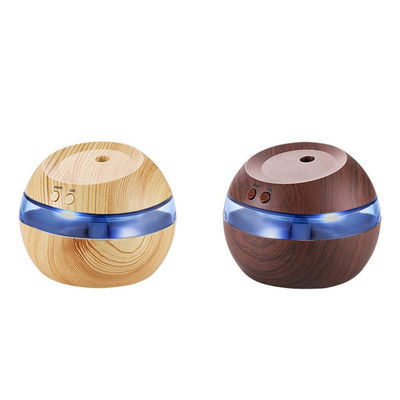 3W 휴대용 130ml 나무 곡물 미니 초음파 원자화기 USB 공기 습기