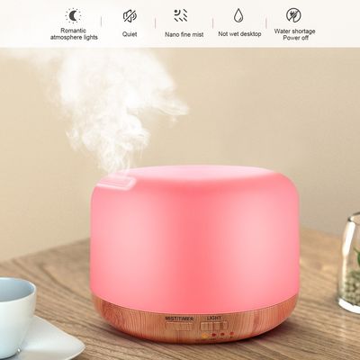 12W 휴대용 소형 300ml 나무 곡물 초음파 공기 습기 아로마 확산기