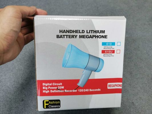 619U BT 휴대용 블루투스 무선 메가폰 USB 지원 및 내장 마이크