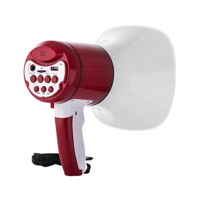 일용 방수 메가폰 15-30W LED 조명 및 긴 배터리 수명으로 충전