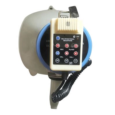 USB TF AUX 입력 및 40W의 음성 제어 통신이없는 휴대용 메가폰