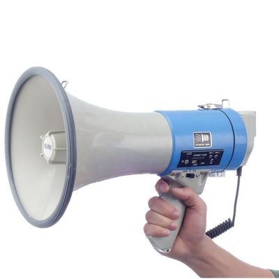 전체 범위 오디오 크로스오버 공공 주소 안전 경보 50W를 위한 고전력 메가폰